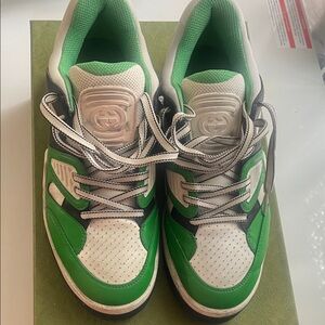 Gucci Demetra sneakers Green and White Low-Top Sneakers